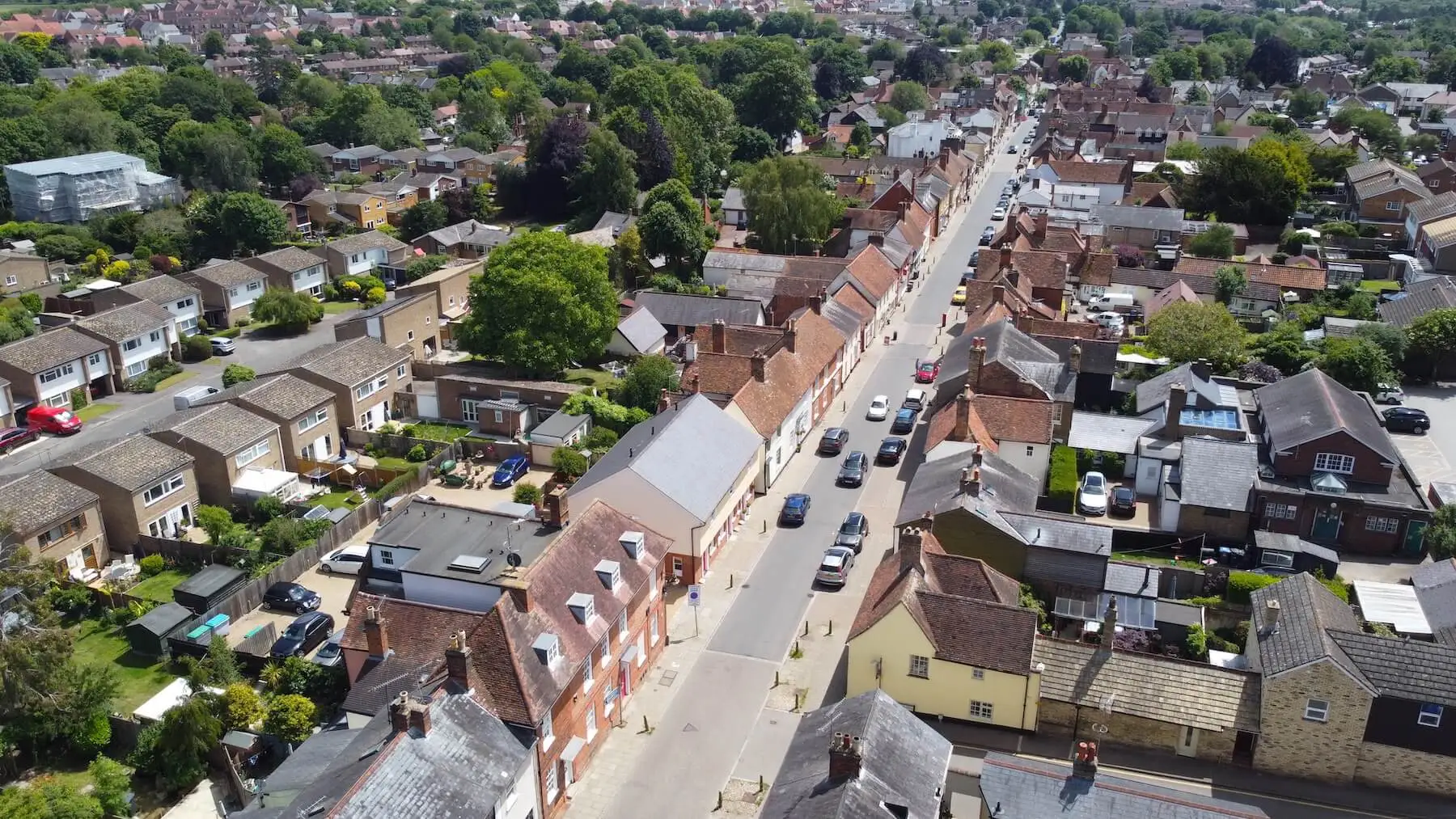 Drone view of Harpenden