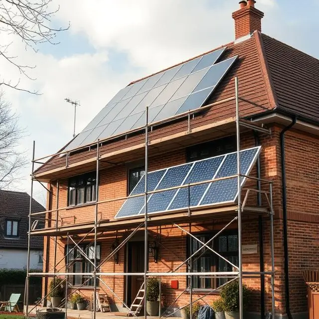 Scaffolding for Solar Projects